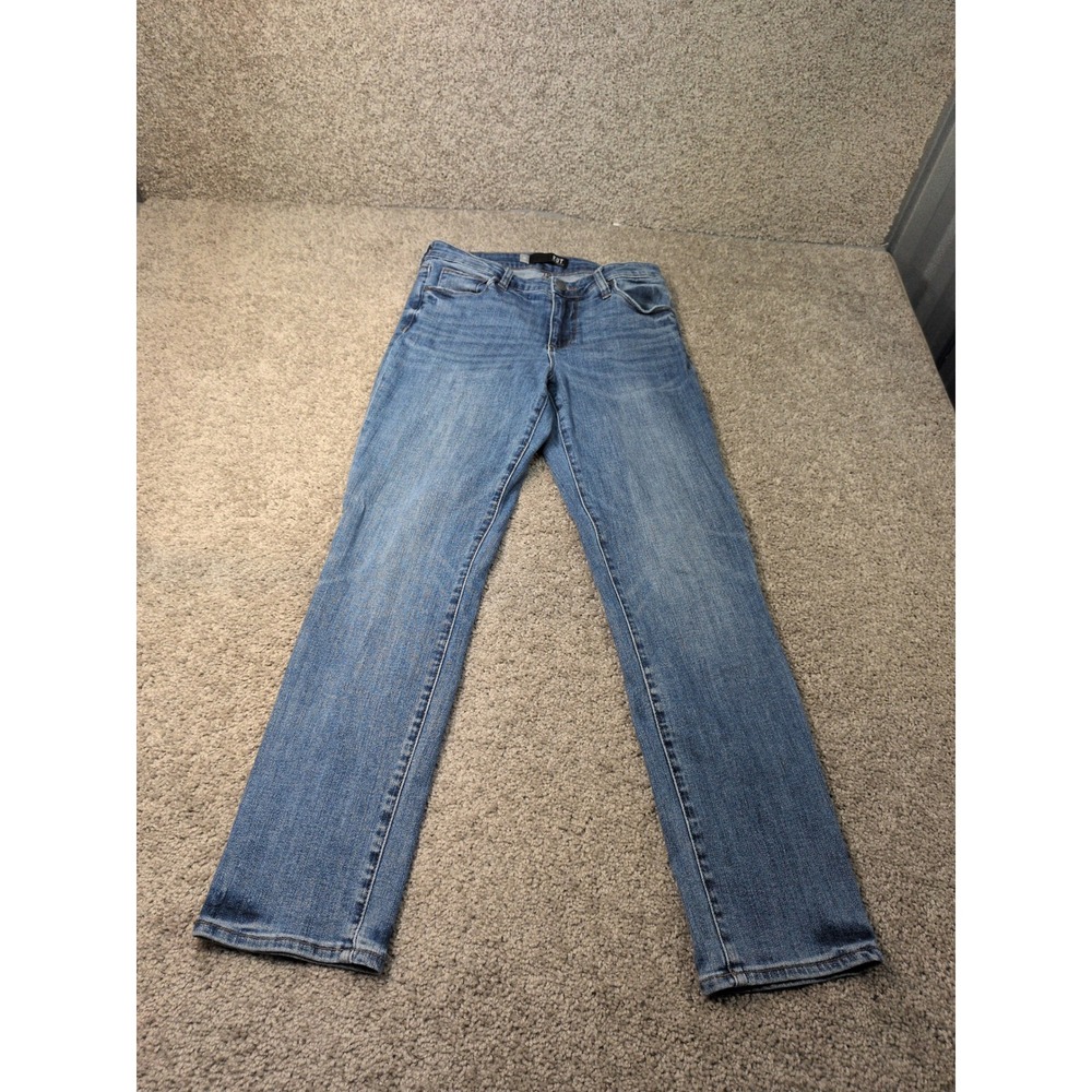 KUT from the Kloth Reese Straight Leg Jeans Medium Wash Blue Womens Size 4 30x28